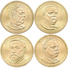 2012 P Presidential Dollar 4 Coin Set Uncirculated Mint State picture