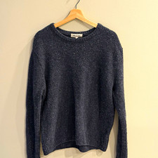 Madewell Women’s Gray Knit Solid Crew Neck Long Sleeve Pullover Sweater picture