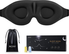 Luxury 3D Sleep Eye Mask for Side Sleepers Zero Pressure Light Blocking Travel picture