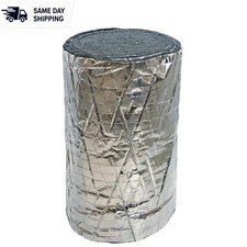 12x1x15 Foil Backed Natural Cotton Duct Wrap - Insulates & Cushions HVAC picture