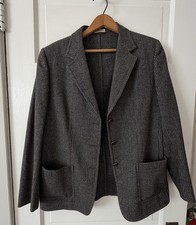 Vintage Roman Style by Brioni Italian Wool Houndstooth Blazer Jacket Size 10 picture