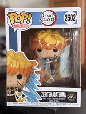 CHASE Funko Pop Premium: ZENITSU AGATSUMA #2502 (Kimetsu no Yaiba) GITD picture