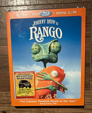 Paramount Rango (Blu-ray+DVD+Digital Copy 2011) PG Animation Depp picture