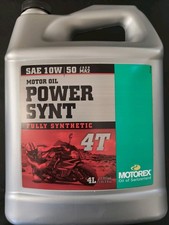Motorex Power SYNT 4T Full Synthetic 4-Stroke Engine/Motor Oil (10W-50) 4L Liter picture