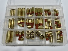 Brass D.O.T Push in Fittings-53pcs *Swivel 90 Elbows-MADE IN USA picture