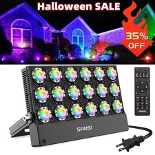 SANSI 100W RGB Color Changing Floodlight IP66 for Outdoor Yard Holiday Landscape picture