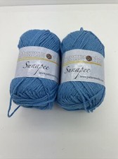 Patternworks Sunapee Yarn lot of 2 skeins  55% Cotton 45% Silk Blue Color 10 picture