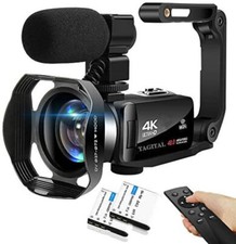 Video Camera Camcorder 4K WiFi 48MP Vlogging Camera for YouTube with Microphone picture