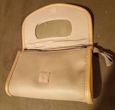 Vintage 1987 Avon Sophisticated Style Cosmetics Case New In Box NIB Tan Mirror picture