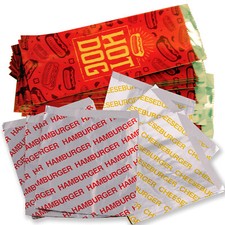 Retro Burger & Hot Dog Foil Sandwich Wrap Combo Pack by Avant Grub picture