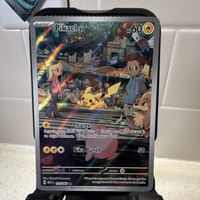 Pikachu 173/165 Scarlet & Violet 151 Illustration Rare Full Art Holo (English) picture