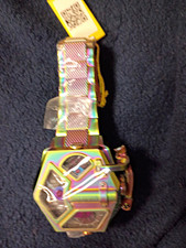 Invicta Men’s Hexagon Quartz Watch Multicolor Stainless Bracelet 50m w/ Box picture