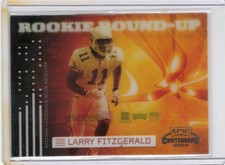 Larry Fitzgerald 2004 Playoff Contenders #RRU-3 Rookie Round Up #/375 RC ROOKIE picture