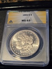 morgan dollar 1882 S MS 63 Anacs picture