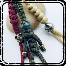 Pumpkin Lanyard Bead Skull Paracord Knife Beads Solid Brass EDC Pendant picture