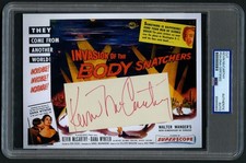 Kevin McCarthy signed autograph 5.5x7.5 Actor Body Snatchers Custom Cut PSA picture
