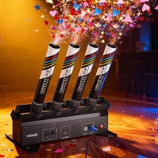 VEVOR 4-Shot Electric Confetti Cannon Machine DMX / Remote Control Party Effect picture