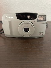 Canon Sure Shot 60 Zoom 35mm Point & Shoot Auto Focus Flash Silver WORKS TESTED picture