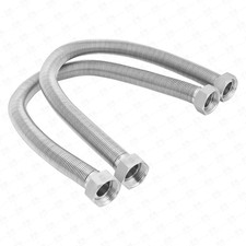 36 Inch Flexible Stainless Steel Corrugated Water Heater Connector Hose,3/4
