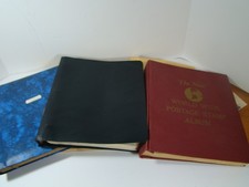 Vintage Worldwide 3 Stamp Albums Old Foreign Collection Estate Lot picture