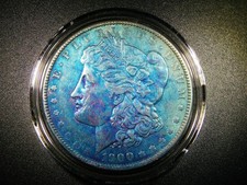 EF+/AU 1900 MORGAN SILVER DOLLAR BEAUTIFUL TONING COLLECTOR GRADE COIN M2277 picture