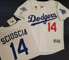 1624 Los Angeles Dodgers MIKE SCIOSCIA 1988 World Series Baseball Jersey New picture