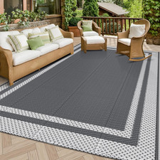 Outdoor Rug Reversible Portable Plastic Straw Camping Rugs for outside Rv,Large picture