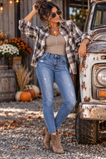 Studio Blue Womens 28 Distressed Light Wash Slim Skinny Stretch Jeans 134 picture