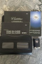 2014 Cadillac Escalade ESV Owner's Manual Set with Key Fob and Leather Case picture
