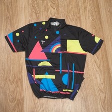 Vintage Campagnola Cycling Jersey Short Sleeve Geometric Made in Italy Size 8 picture