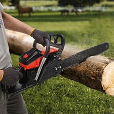 58cc Gasoline Chainsaw Gasoline Powered Chain Saw Engine Cutting 2 Cycle 18