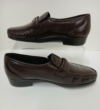 Florsheim Riva Men's Moc Toe Loafer - Burgundy Leather Comfort Grandpacore 10 E picture