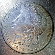 *1901-O Morgan Silver Dollar AU Condition picture
