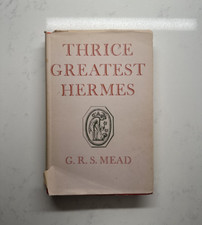 Thrice Greatest Hermes Volume 1 Prolegomena - G. R. S. Mead - Hardcover 1964 picture