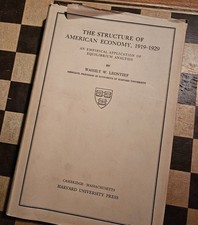 Economic Antique Book The Structure of American Economy, 1919–1929 picture