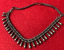 SILVER RAJASTHANI NECKLACE HANDMADE BY MASTER CRAFTSMAN RAJASTHAN, INDIA picture