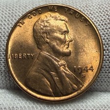 1944-S Lincoln Wheat Cent Penny Uncirculated receive coin pictured #6427 picture