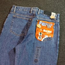 Furor Jeans Mens 30x32 Blue Denim Deadstock NWT Easy Fit Vintage 2000s Skater picture