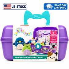 Original Squishmallows Squish Squad Crochet Case DIY Craft Kit Gift Set Kids picture