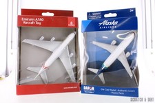 2 Pack: Alaska Airlines / Emirates Airlines - Real Toy R-24132 - Model Toy Plane picture