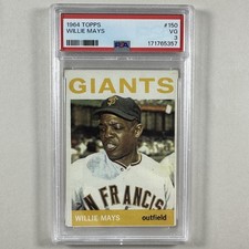 1964 Topps #150 Willie Mays *PSA 3 (VG ) * SF Giants * HOF * Vintage Baseball picture