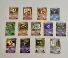 Vintage 1996 Japanese Pocket Monsters 13 Holo Card Lot picture