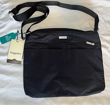 baggallini Women’s Large Black Crossbody Zip Bag Adjustable Strap Pockets picture