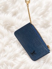 Louis Vuitton Vintage Blue Epi Leather Zip Pouch Unisex , Great Condition picture