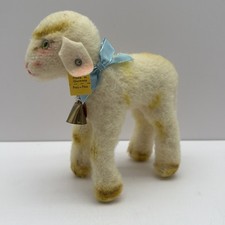 Stieff Lamby Rare Collectible German  Vintage Plush Wool Toy 3450/14 picture