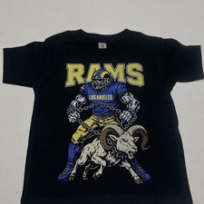 NFL Los Angeles Rams Football Team Basic Black T shirt 100% Cotton HN5026 picture