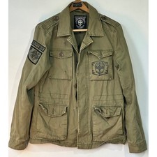 Grimfrost Clan Viking Field Jacket Military Utility Mens Medium Green Retro picture