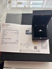14k White Gold 3/4ct Lab Grown Diamond Engagement Ring Size 7 picture