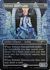 MTG Solemn Simulacrum Borderless - Secret Lair Drop #791 picture