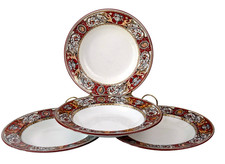 Set 4 Antique Minton FLORENTINE Red 9 5/8